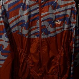 Nike Red and Gray Patterned Jacket